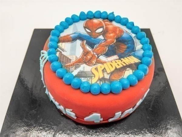 Spiderman taart